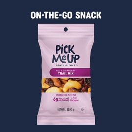 Pick Me Up Provisions Nut & Cranberry Trail Mix, 48 Single-Serve Bags, High-Protein Snack, Perfect for Lunches
