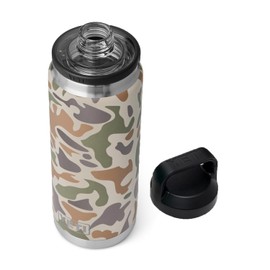 YETI Rambler 26 oz Bottle, Leakproof, Vacuum Insulated, Stainless Steel with Chug Cap, Tan Camo