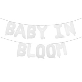 Baby in Bloom Balloons Baby in Bloom Banner Baby In Bloom Baby Shower Decorations Baby In Bloom Backdrop Floral Baby Shower Decorations (BABY IN BLOOM White)