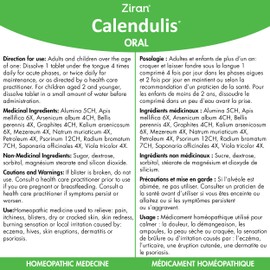 Ziran Calendulis – Calendula for Hives/Eczema/Psoriasis (Oral - 60 Tabs)