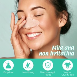 Pimple Patches Hydrocolloid Invisible Pimple Patch with Tea Tree Oil Day and Night Use Pimple Patch Acne Patches Waterproof Breathable Acne Patch Plasters (Pack of 20 Nose)