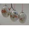 Set of 3 Easter Eggs Easter Decoration Ceramic with Flowers