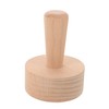 FUNOMOCYA Tart Press Tool: Wood Egg Tart Pastry Tamper Tool