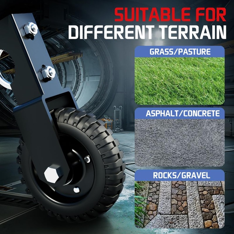 USCaster Gate Wheel 6inch Under Mount Farm to Prevent Dragging