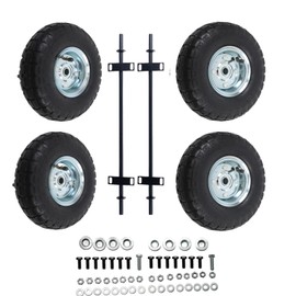 Generator Wheel Kit 10in Replacement for Predator 9000 8750 6500 Watt Generators, 4 PCS 10-inch Pneumatic Tires Mixizap