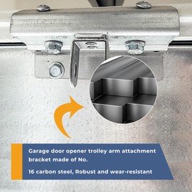 Sxkxm 322984 Steel Trolley Arm Attachment Operator Bracket Compatible with Wayne Dalton 9100 9600 Garage Door, 5120 5140 Doors, Replace Garage Door Opener Trolley Arm Attachment Bracket