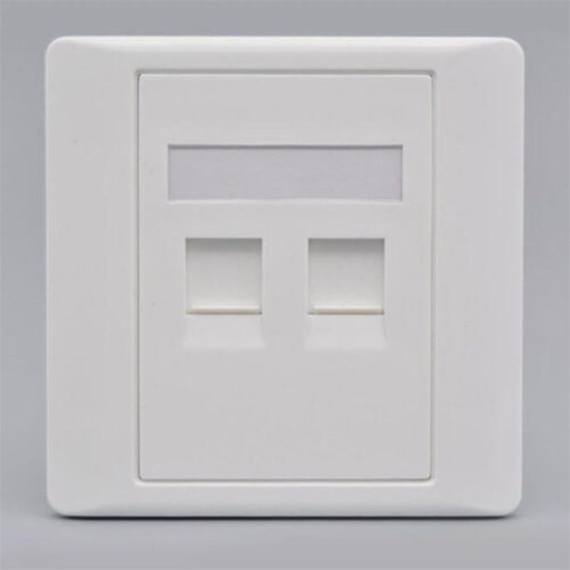 Female To Female CAT6 Gigabit Dual-Pass Network Wall Plug RJ45