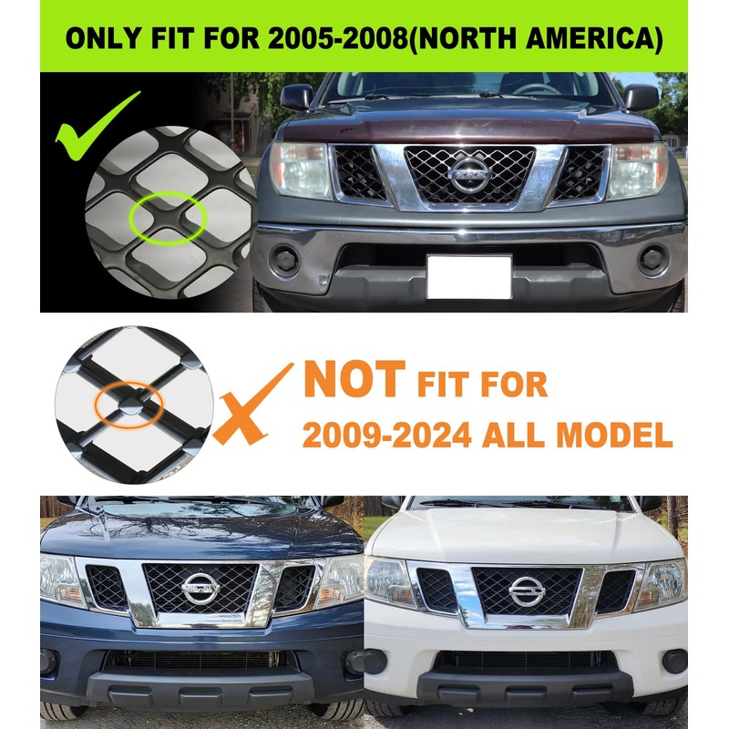Grill Lights for Nissan Frontier Pathfinder 2005 2006 2007 2008