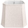 TOOTOO STAR Square cut corner lampshade, 10x13x10.5 inch medium table