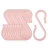 sourcing map 12 Pack S Shaped Hooks Plastic Hanging Use