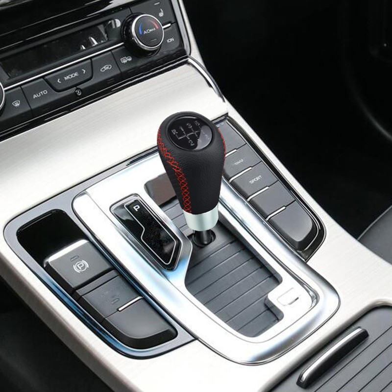 Abfer 6 Speed Shift Knob Leather Stick Shifting Lever Handle