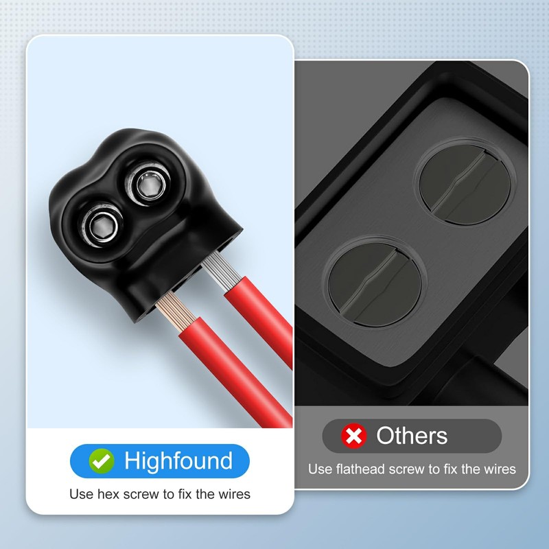 5 Pcs Insulated Wire Connectors Black Multi Cable Splice Connector