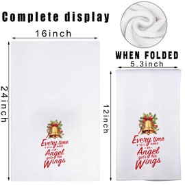 G2TUP Wonderful Life Kitchen Towels Bailey Bros Gifts Every Time a Bell Rings an Angel Gets His Wings Gifts (Every Time a Bell CA)
