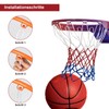 Pack of 4 Basketball Net, Professional Basketball Replacement Net, Weatherproof