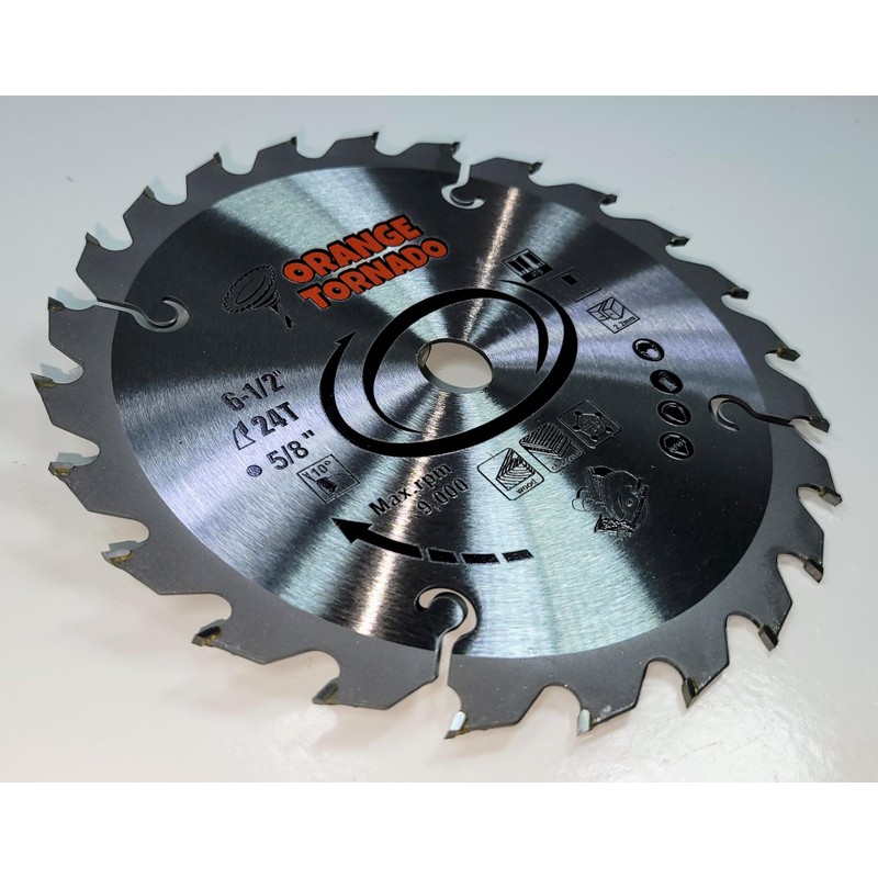 ORANGE TORNADO 6 1/2" 24 Tooth ATB Saw Blade…