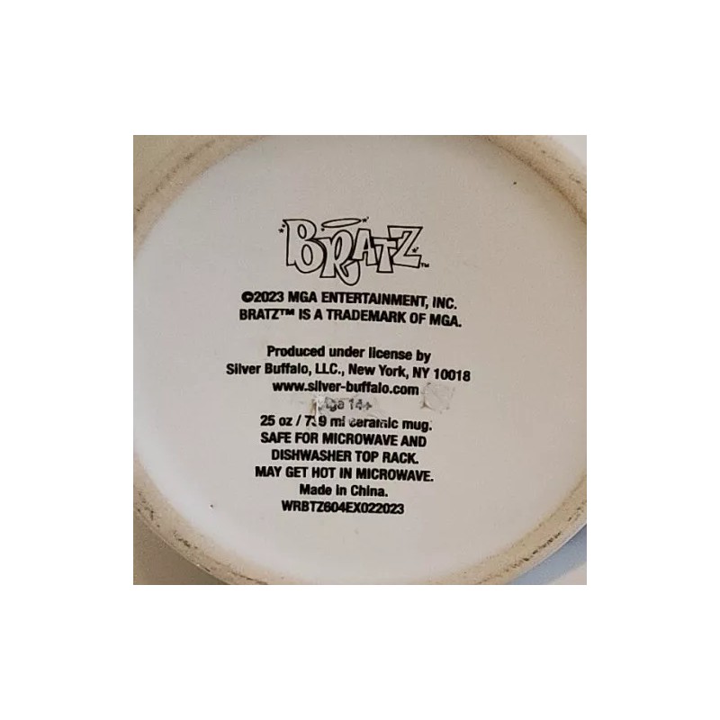 Silver Buffalo Bratz 25 Oz Ceramic Mug Microwave Safe XL