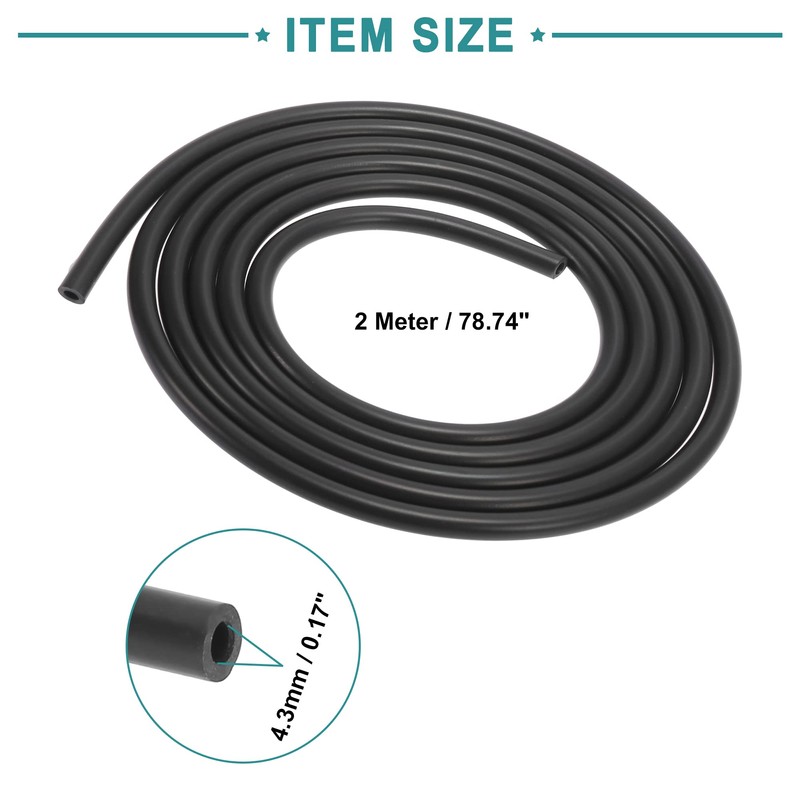 ACROPIX 2 Meters Windshield Washer Hose Front Windshield Washer Nozzles