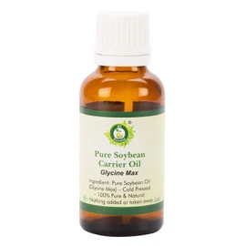 R V Essential Pure Soybean Carrier Oil 50 ml (1.69 oz) - Glycine Max (100% Pure and Natural Cold Pressed) Pure Soybean Carrier Oil