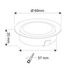 ADAKAT Full Metal Recessed Spotlight G4 12 V Glass Cover