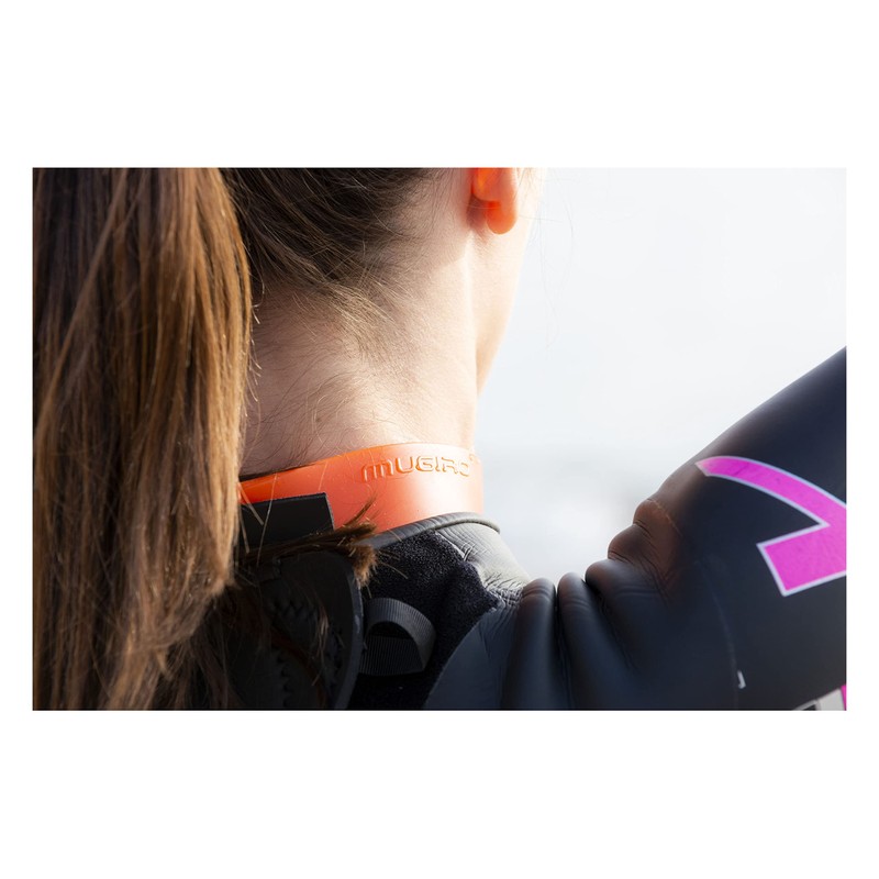 Mugiro Wetsuit Neck Protector - Orange - Size S -