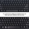 2Pcs Korean Keyboard Stickers for PC Computer Laptop Desktop Keyboard,