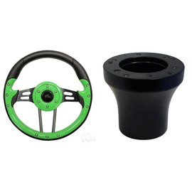 RHOX Club Car DS Aviator 4 Golf Cart Steering Wheel (Lime Green)