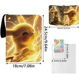 JATERWI Trading Card Album for Scrapbook Cards, Books for Cards, 55 Pages, 440 Cards Capacity, High Quality Waterproof PU Leather Card Collection Scrapbook