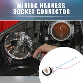 A ABSOPRO 3156A/3156 Wire Harness Sockets for LED Turn Signal Light (Set of 2)