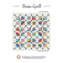 Branch & Blume Bessie Quilt Pattern by Chrissy Lux for Branch of Blume  66" X 66"