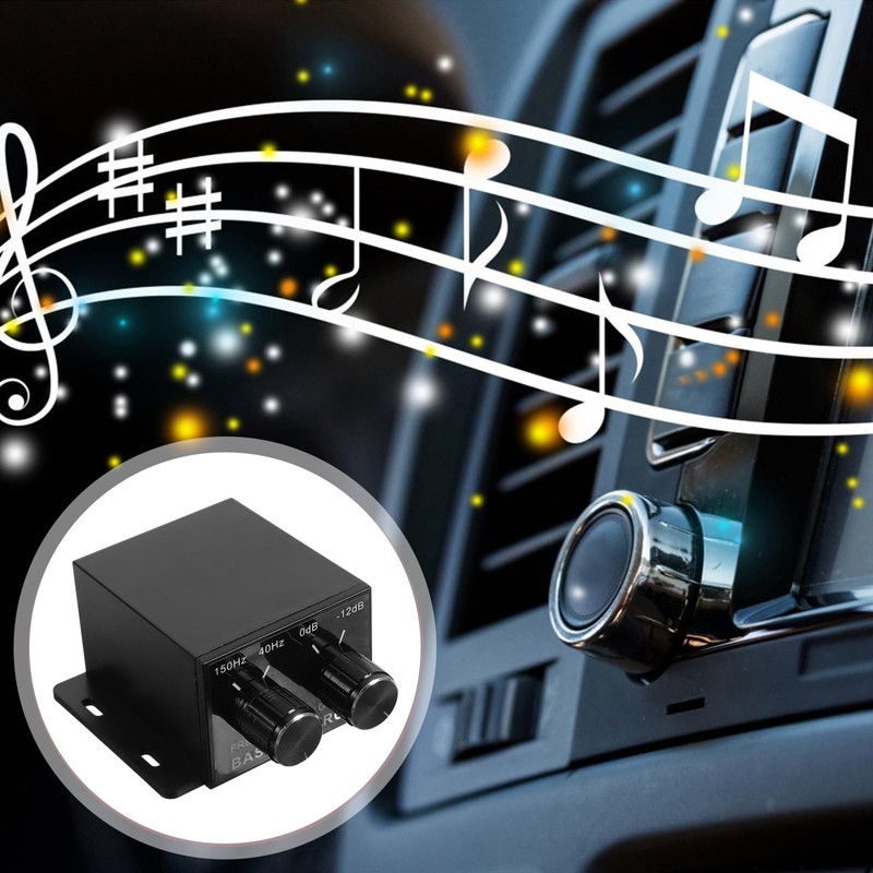 CALLARON Car Amplifier Audio Control - Adjustable Knob Car Amplifier,