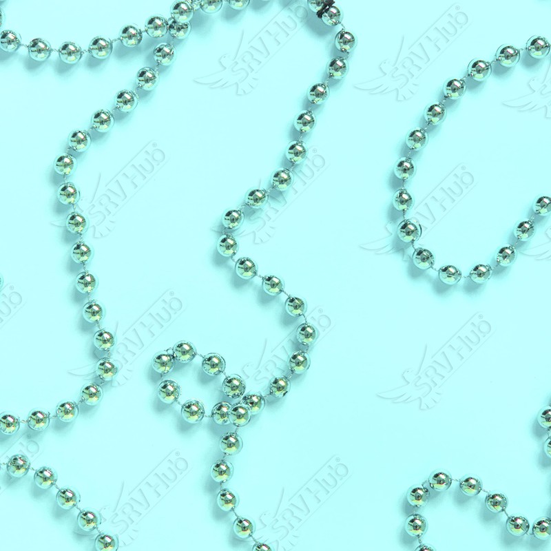 HOVUK® 10M Shiny Bead Garland, Shatterproof Blue Bead Chain, Plastic