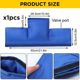 FairyPeach Insulated Cover for Water Meter, 55 x 25 cm Water Meter Insulation Cover, Universal Water Meter Frost Protection, Thickening Frost Protection Cover for Tap, Winter Pipe Protection