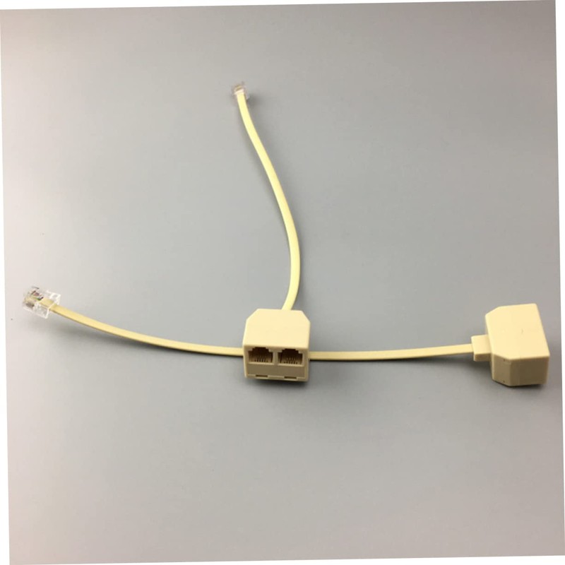 LABRIMP 3sets Socket Splitter Telephone Plug Adapter Connect Phones to