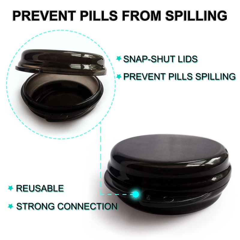 4 Pack Portable Mini Pill Case Small Pill Organizer Box