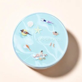 Jeongsaemmul [Summer E] Essential Skin Nude Cushion (Main Product + Refill) (+ Edition Sticker) (+ Base Prep 8ml + Flower Puff 1P) Light / [썸머E] 에센셜 스킨 누더 쿠션 (본품+리필)(+에디션 스티커)(+베이스 프렙 8ml + 꽃퍼프1P) 라이트