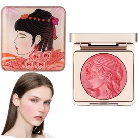 Diyxisk Powder Blush, Geprägt Blush for Cheeks, das Neueste Leichtgewicht Blush Palette, 6g Rouge Puder, Natürlicher Glanz, Wasserfestes Rouge, Langanhaltendes Gesichts-Make-Up (Rosa)