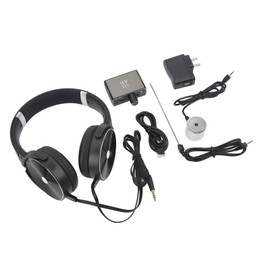 shenruifa Underground Water Pipe Leakage Detector Enhanced High Strength Sound Intensifier with Headset AC100‑240V for Site Construction (US Plug)