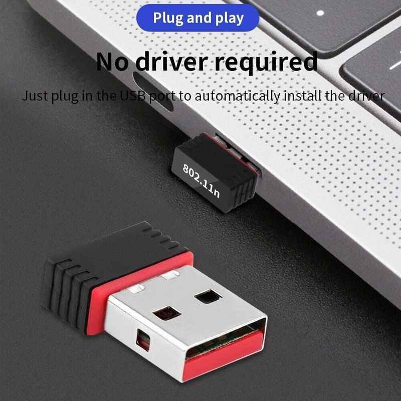 USB 2.0 Wi-Fi Dongle, 150Mbps Mini Wireless USB Adapter, USB