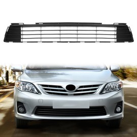 TMNIFLEG Front Lower Bumper Grille Grill Compatible with Toyota Corolla 2011 2012 2013 ABS Direct Replacement Parts 5311202280 TO1036125