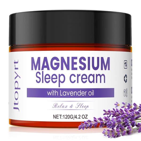 Magnesium Sleep Cream: Long Lasting Moisturizing Topical Magnesium Lotion with