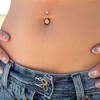 Incaton 14G Belly Button Piercing 6 mm 8 mm 10