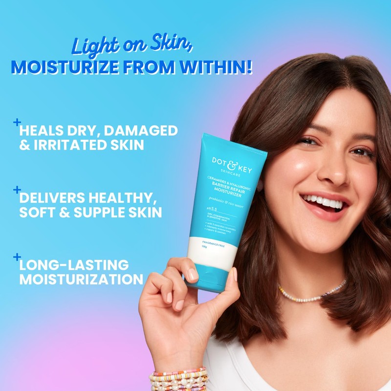 Dot & Key Ceramides Moisturizer with Hyaluronic for Intense Moisturizing