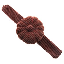 E-outstanding Corduroy Fabric Wrist Pin Cushion Bag Coffee Color Snap Ring Pin Cushion Sewing Tools Watch Style Elastic Band Loop Needle Embroidery DIY Crafts