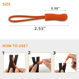 36 Pack Zipper Pulls Replacement Zipper Pull Cord Extender for Backpacks Purses Handbags Luggage Jackets Clothes Zipper Tab Tags Cord Extension Fixer Suitable for Suitcases Wallets (Assorted Colors)