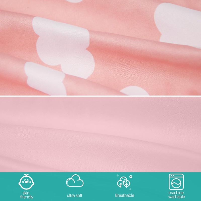 Travel Cot Sheets 95x65cm Fitted, 4 Pack Ultra Soft &