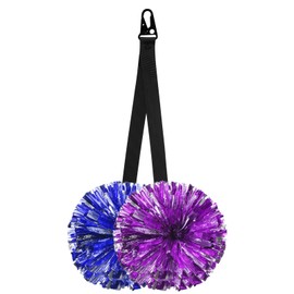 PATIKIL Pom Pom Holder for Backpack Cheer, Adjustable Cheer Bow Holder Pom Poms Strap Lanyard Storage for Cheerleading Accessories Teen Sports, Black