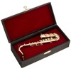 Sunrise Sound House Miniature Musical Instrument Tenor Saxophone 1/6 Gold