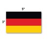 3x5 German Flag Sticker 3-Pack Made with Durable Waterproof Material