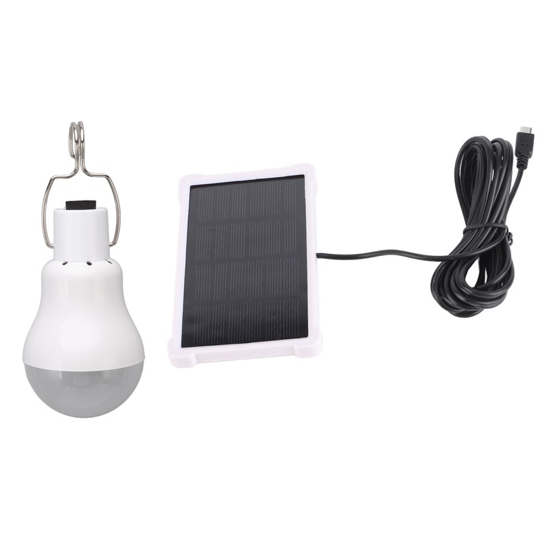Portable Solar LED Light Bulb Rechargeable Solar Light Bulb for