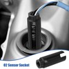 Zocipro Oxygen Sensor Socket with Side Wire Cutout, 3/8" Drive